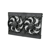 Spal Advanced Technologies Dual 12in Puller Fan Curved Blade 3168 CFM