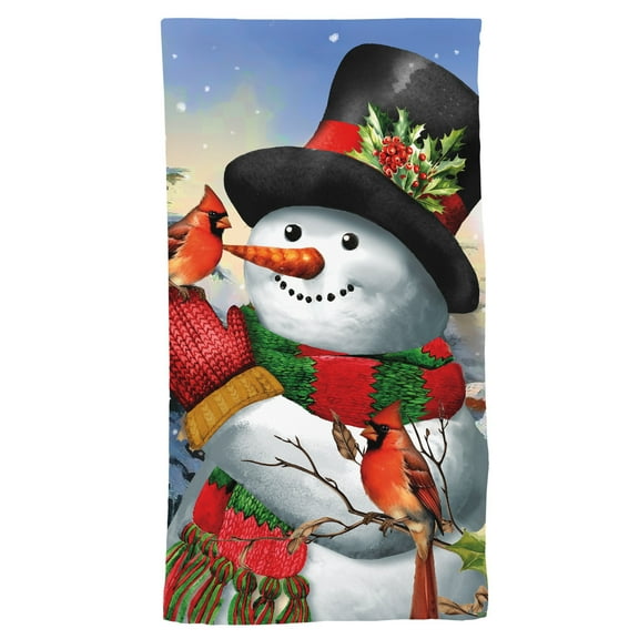Briarwood Lane Winter Friends Snowman Cotton Hand Towel