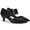 Black 1, variant on Ladies' low-heeled kitten-heeled pointed-toe sandals with a hollow-out design, elegant party and wedding shoes