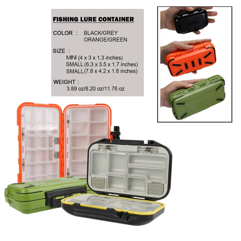 Goture Small Tackle Box, Waterproof Fishing Lure Boxes Tackle Box