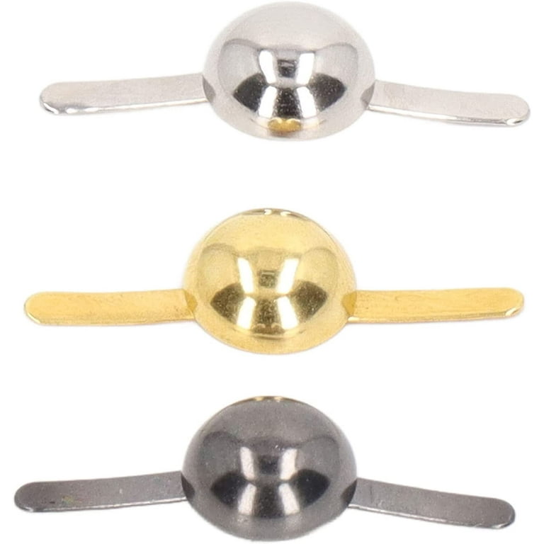 300Pcs Split Pins, 10mm Round Brass Metal Paper Fasteners Brads Split Pins  Mini Brads for DIY Craft Scrapbooking