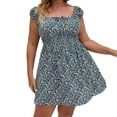 thumbnail image 1 of Vestido de Manga Corta para las Mujeres Vestido de Verano de Primavera Impreso, Vestido de Verano para las Mujeres, 1 of 6