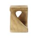 thumbnail image 4 of Mesa lateral de forma distorsionada, textura de madera imitada, color natural, 4 of 5