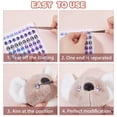 thumbnail image 5 of 32 Pairs 16 Styles Decorative Eye Stickers Blue Purple Cute Cartoon Eyes Sticker Colorful Puffy Eyes Sticker Face Decals Fit, 5 of 6