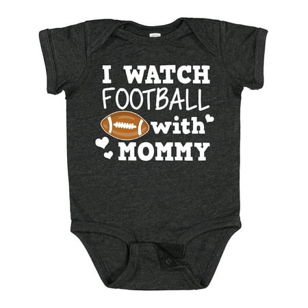 

Inktastic I Watch Football with My Mommy Gift Baby Boy Bodysuit