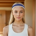 thumbnail image 6 of Unique Bargains Anti-Slip Headband Elastic Headband for Sport Black Deep Blue 1 Pc, 6 of 6