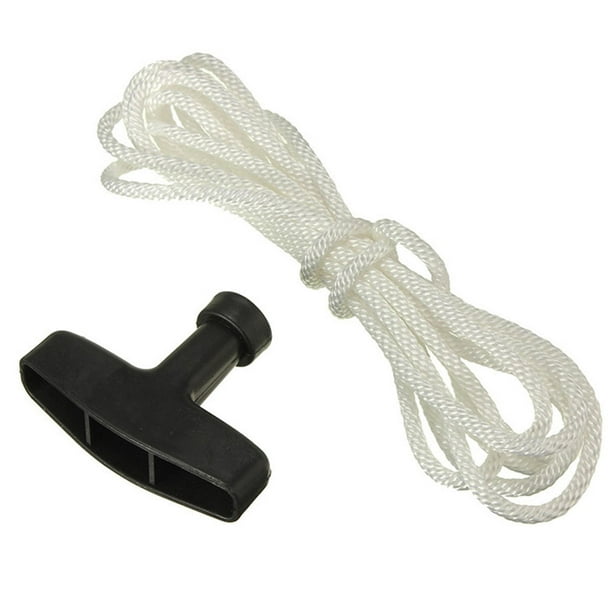 Mango de arranque con cuerda para desbrozadora, accesorio para recortadora de hilo 5m