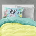 thumbnail image 2 of French Bulldog Black White Spring Fabric Standard Pillowcase, 2 of 2