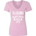 thumbnail image 3 of Inktastic Alabama Awesome Since 1819 Women's V-Neck T-Shirt, 3 of 5