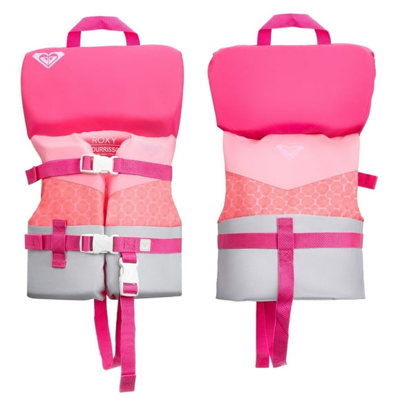 ROXY Infant Life Vest USCG Approved with Quick-Release Buckles & Leg Strap, Upright Flotation for Fishing, Boating & Kayaking