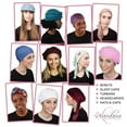 thumbnail image 5 of Landana Headscarves Women's Soft Cap Viscose Fabric Comfy Cancer Wig Liner & Hair Loss Cap-Burgundy, 5 of 5