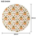 thumbnail image 6 of Happy Thanksgiving Day Round Tablecloth 60" X 60",Wrinkle Wipeable Table Cloth for Kitchen Dining Room Picnic Patio Party, 6 of 6
