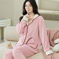 thumbnail image 1 of Pyjama Femme Automne Imprimé Dessin Animé Ensemble Pyjama Femme Tenue Extérieure Cardigan Manches Longues Vêtements Maison Grand Cong, 1 of 4