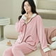 thumbnail image 2 of Pijamas de mujer Otoño Pijamas estampados de dibujos animados Traje de mujer Prendas de abrigo Cárdigan de manga larga Ropa de casa Cong grande, 2 of 3