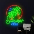 thumbnail image 3 of Handmadetneonsign Summer Vibes Led Sign, Beach Neon Sign, Aloha Beach Led Sign, Party Neon Sign, 3 of 5