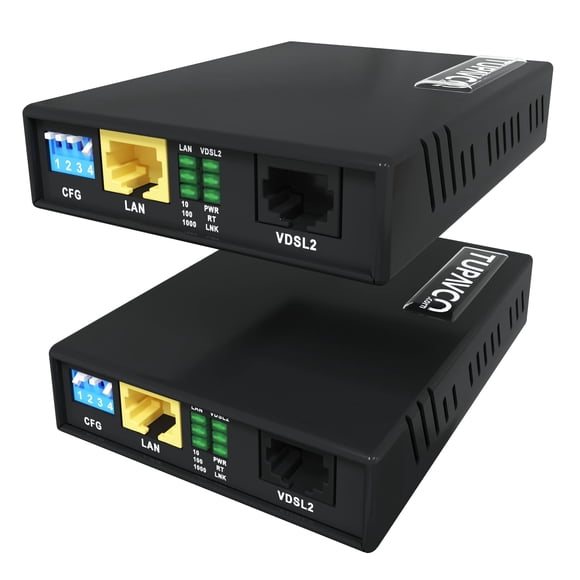 Kit extensor Ethernet Tupavco TEX-200 de hasta 5000 pies