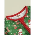 thumbnail image 6 of Wassery Baby Christmas Jumpsuit for Girls Boys Infant Christmas Clothes Long Sleeve Crew Neck Christmas Santa Claus Print Romper 3M 6M 12M, 6 of 9