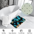 thumbnail image 3 of Butterfly Non-Slip Polyester Office Floor Mat Carpet Rug - Machine Washable, 3 of 6