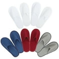thumbnail image 1 of 5 Pairs Slippers for Hotel Guests Non Slip EVA Synthetic Material 28.0CM 11.004Inch, 1 of 9