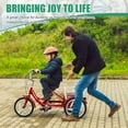 thumbnail image 3 of Lilypelle Kids Tricycle with 16" Wheels，1-Speed Trike for Adult Beginner Riders, 3 Wheels Bike with Basket for Exercise & Shopping & Picnic，Red, 3 of 9