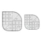 thumbnail image 1 of Regla de Corte de Esquinas Curvas Antideslizantes, Plantilla de Costura para Manualidades, Patchwork, Accesorios de Acolchado, Regla Multifuncional, 1 of 5