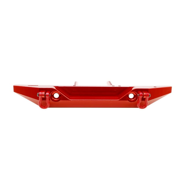 Parachoques delanteros y traseros Vogacara para AXIAL SCX10 Aleación de aluminio Rojo