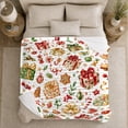 thumbnail image 5 of Printed Flannel Throw Blanket with Merry Christmas Presents, 5 of 9