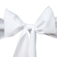 thumbnail image 6 of Efavormart 5 PCS WHITE Polyester Chair Sashes Tie Bows for Wedding Events Decor Chair Bow Sash Party Decor Supplies - 6x108", 6 of 10