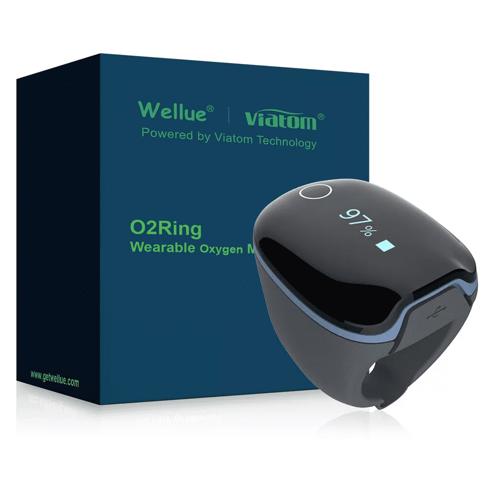Vibeat O2ring Sport - Pulse Oximeter, Wearable Heart Rate Tracker for Cycling,Hiking,Yoga