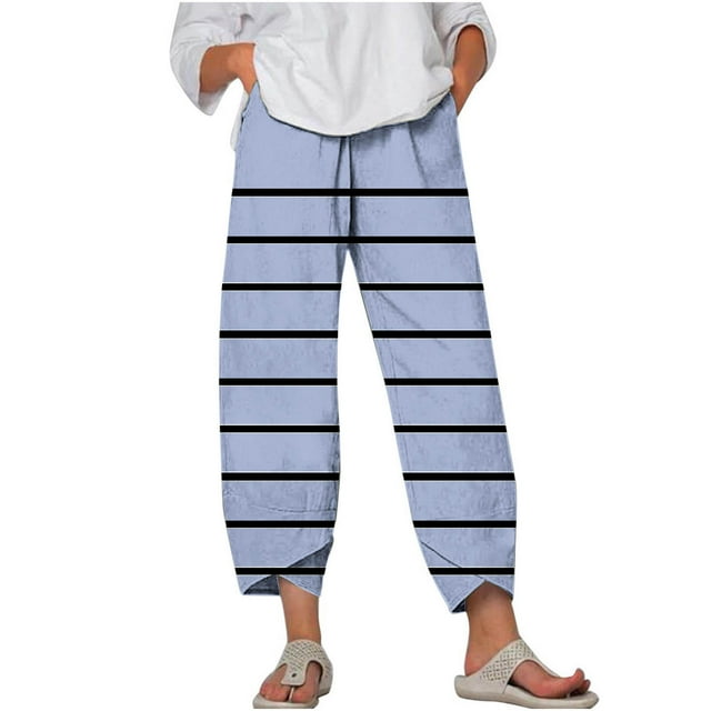 Hvobtty Pantalon Court Décontracté pour Femmes, Pantalon Court Imprimé d'Été Confortable et à la Mode pour Femmes