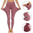 thumbnail image 6 of Wlynlyn Leggings for Women High Waist Workout Yoga Pants Slim Fitted Soft Exercise Belly Control Bottoms Leggings with Pockets, 6 of 8