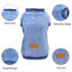 thumbnail image 3 of 2 paquetes de ropa para perros, jersey de felpa para mascotas, suéter para perros, camisa suave y cálida para perros, suéter de invierno para cachorros, gatos, azul + caqui, 3 of 5