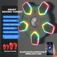 thumbnail image 3 of Trendix Wall Mounted Music Boxing Machine Bluetooth-compatible LED Boxing Training Target Punching Pad, wihout Boxing Gloves (Black), 3 of 8