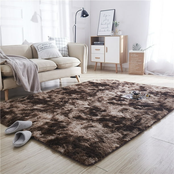 Large Fluffy Faux Fur Area Rugs Soft, Large Fuzzy Rug For Living Room