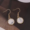 thumbnail image 2 of Daolelai Fashion Personality Stone Earrings Fashionable Colorful Round Earrings, 2 of 5