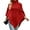 Red, variant on IDOPIP Black Sweater for Women Dressy Winter Turtle Neck Poncho Sweater Elegant Warm Knitted Pullover Size F 2025