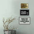 thumbnail image 4 of Signs ByLITA Classic Framed Have You Tasted The Finest Beer Yet? Sign (Brushed Gold) - Large, 4 of 6
