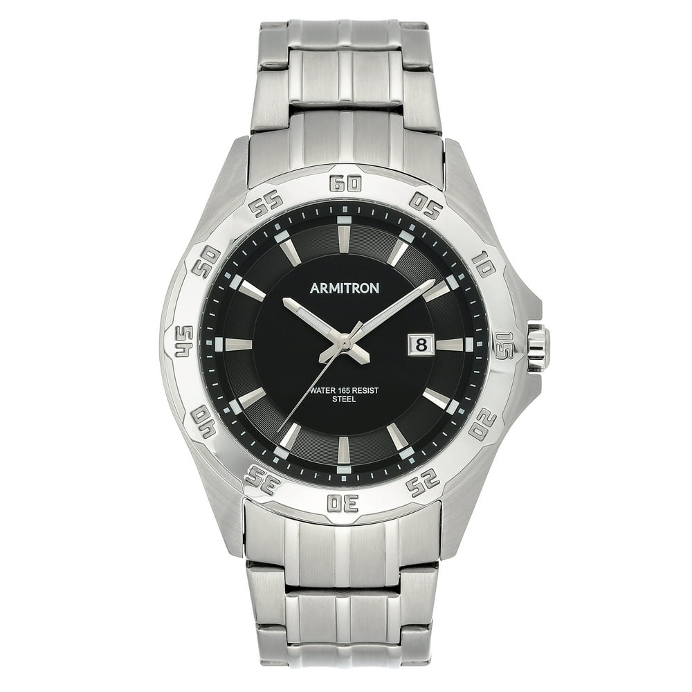 Armitron - Armitron Men's Silver-Tone Stainless Steel Watch - Walmart.com - Walmart.com