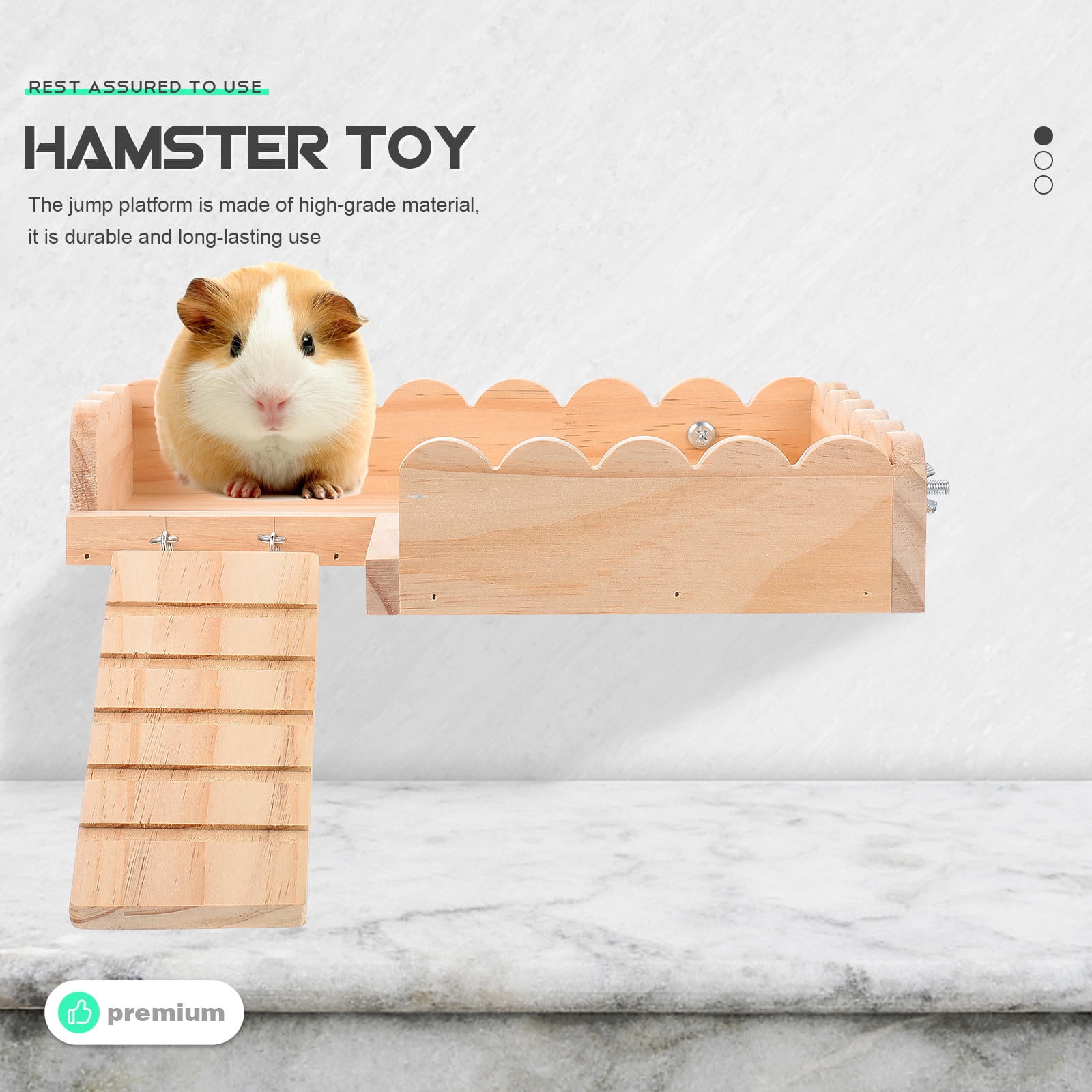 UPKOCH Hamster Toy Wood Hamster Activity Toy for Pet Owners 1Set