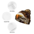 thumbnail image 3 of Yiaed Vintage Pattern Bald Eagle Print Winter Beanie for Men Women, Fleece Lined Beanie Soft Warm Knit Hat Ski Stocking Cuffed Ca, 3 of 6