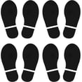 thumbnail image 1 of PATIKIL 8x3.3" Footprint Sticker, 4 Pairs PVC Shoes Floor Decal Sign for Class Decor Stair Guide, Black, 1 of 6
