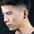 thumbnail image 5 of Portable 6/8/10/12MM Men/Women Fashion Round Shape Magnetic Fake Earring Studs Boyfriend Gift Stimulating Acupoints No Piercing BLUE-10MM, 5 of 8
