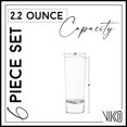 thumbnail image 5 of Vikko 2.2 Oz Shot Glasses Drinkware for Liquor & Espresso 6-Pc Shot Glass Set, Niki, 5 of 6