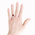 thumbnail image 5 of ANGARA Lab Grown 3 Ct Emerald-Cut Ruby Halo Ring for Women in 14K Yellow Gold (Size-9x7mm) | July Birthstone, Birthday, Anniversary, Jewelry Gift for Women | Lab-Grown Ruby Ring, 5 of 8