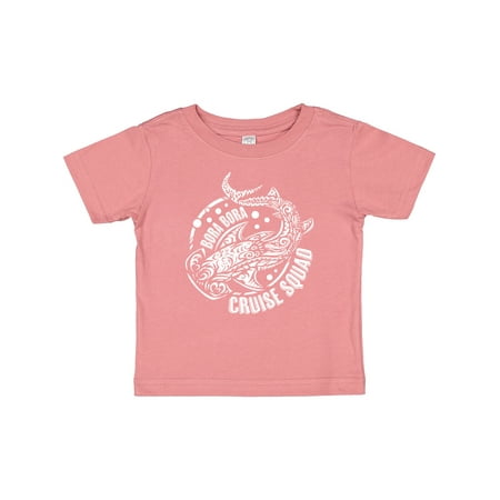 

Inktastic Bora Bora Cruise Squad Shark Design Gift Baby Boy or Baby Girl T-Shirt