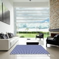 thumbnail image 6 of Ahgly Company Indoor Round Patterned Deep Periwinkle Purple Area Rugs, 4' Round, 6 of 6