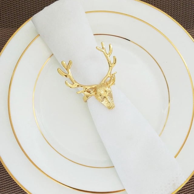 1 Pieza De Aluminio Navidad Servilleta Anillos Servilleta Hebilla Titular Para De Navidad Decoración Colco titulares de servilleteros