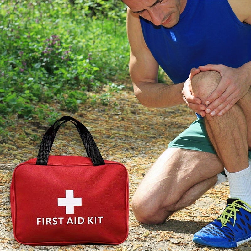160pcs First Aid Kit: Comprehensive, Portable Emergency Supplies for Outdoor Adventures & Home, Including Bandages, Scissors & More