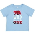 thumbnail image 3 of Inktastic Plaid Bear Wild and 1 with Arrow Boys or Girls Baby T-Shirt, 3 of 5