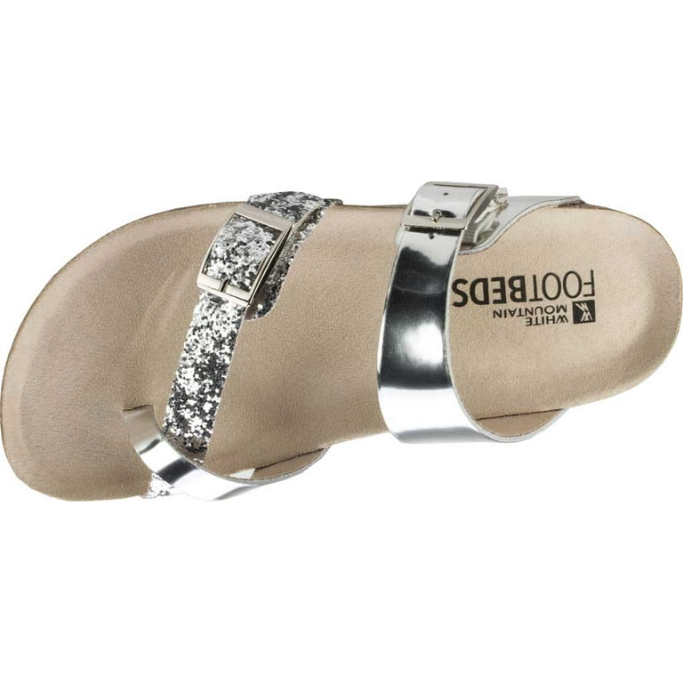 White mountain glitter sandals sales